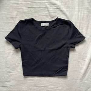 Black BABATON Crop Top